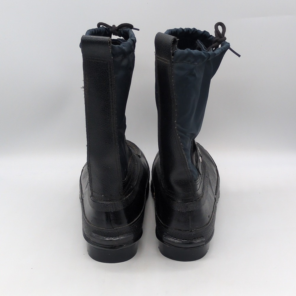 Trax Shoes Mens Black 8 Waterproof Winter Boots Wool Lined Steel Shank Zip 68898 - Picture 2 of 13